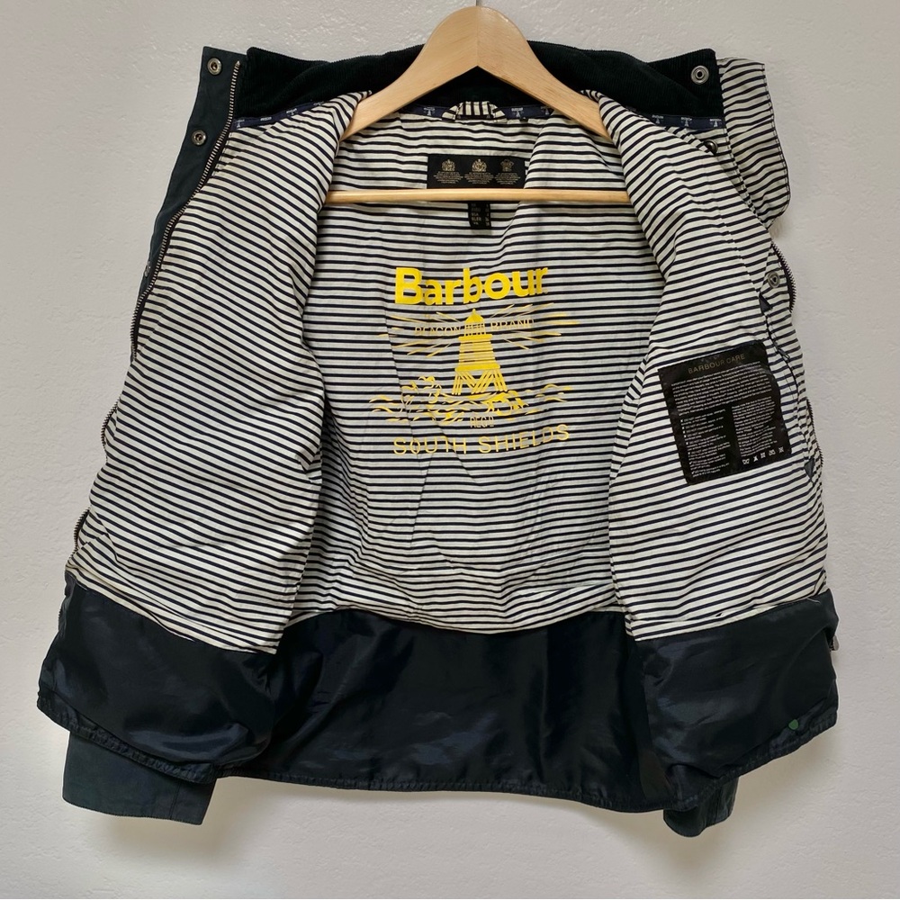 Barbour Jacket Godrevy Beadnell Wax Cotton - Picture 3 of 16